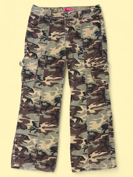 GLO jeans Pants - Y2K GLO Camo Cargo Pants